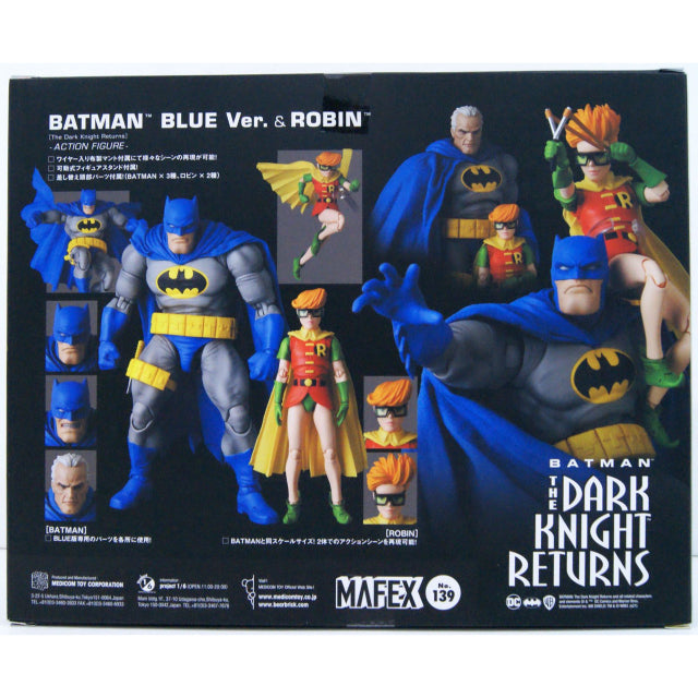 Medicom MAFEX 139 Batman Blue Ver. & Robin Figure (The Dark Night Returns)