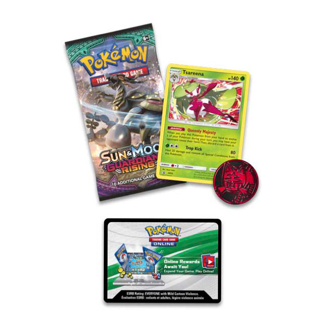 Pokemon Checklane Booster (Tsareena Holo) Sun and Moon Guardians Rising