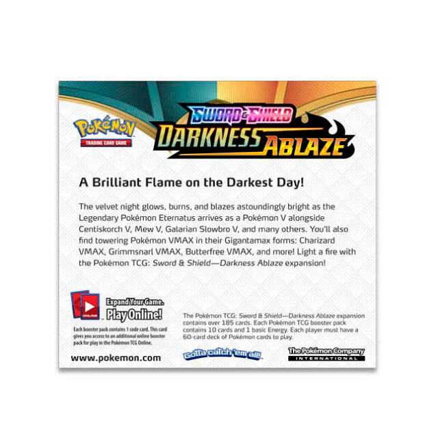 Sword & Shield Darkness Ablaze Booster Box (36 Packs)