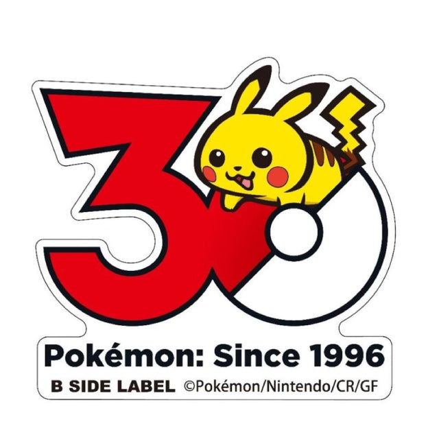 B-Side Pokemon Centre Original 30th Anniversary Sticker