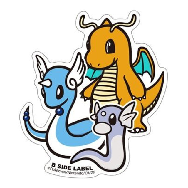 B-Side Pokemon Centre Original Dratini, Dragonair & Dragonite Sticker
