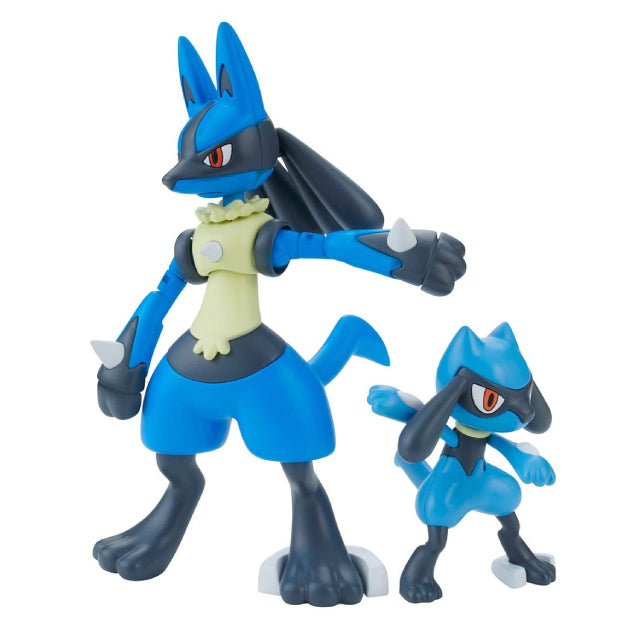 Bandai Pokemon Lucario & Riolu Plamo Plastic Model Kit 44