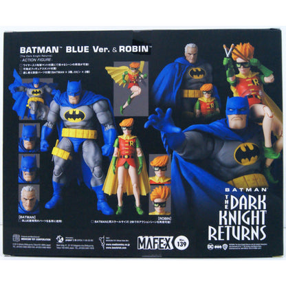 Medicom MAFEX 139 Batman Blue Ver. & Robin Figure (The Dark Night Returns)