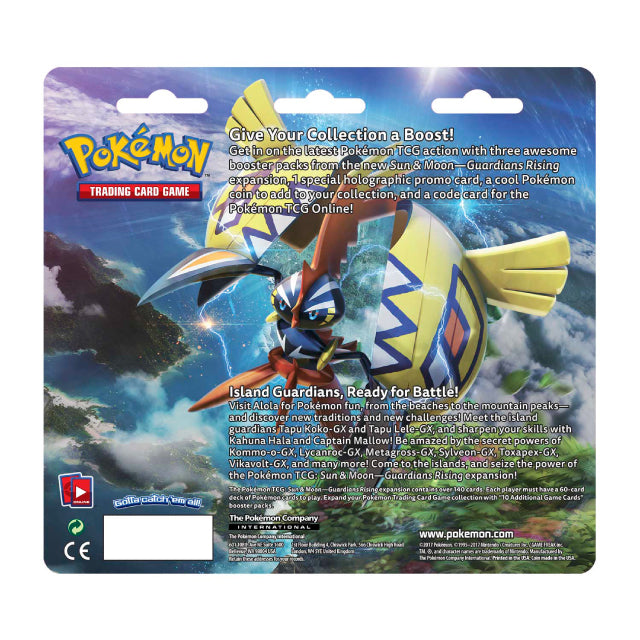 Pokemon Sun and Moon Guardians Rising 3 Booster Blister (vikavolt Holo)
