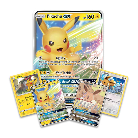 Pokemon Pikachu GX & Eevee GX Card Collection