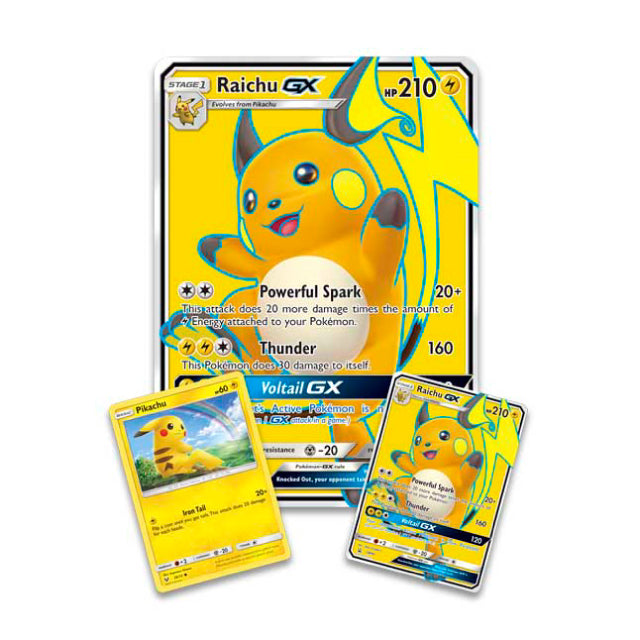 Pokemon Raichu GX Card Collection