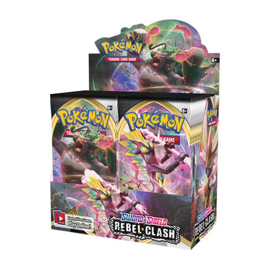 Pokemon Sword and Sheild Rebel Clash Booster Box (36 Packs)