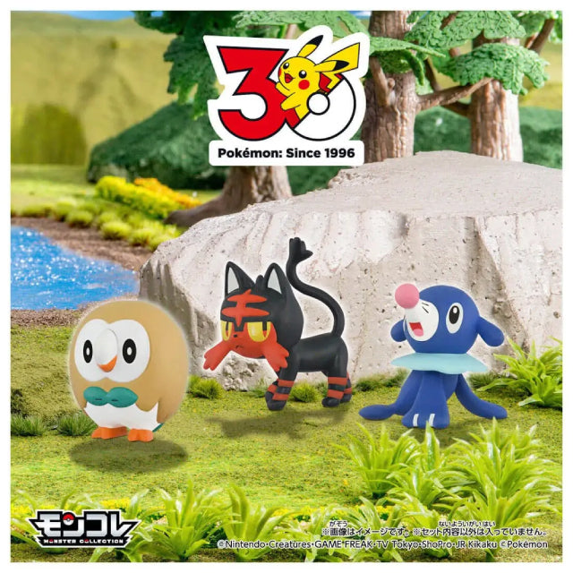 Takara Tomy Pokemon 30th Anniversary Moncolle Journey Alola Region Figure Set