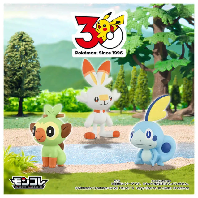 Takara Tomy Pokemon 30th Anniversary Moncolle Journey Galar Region Figure Set