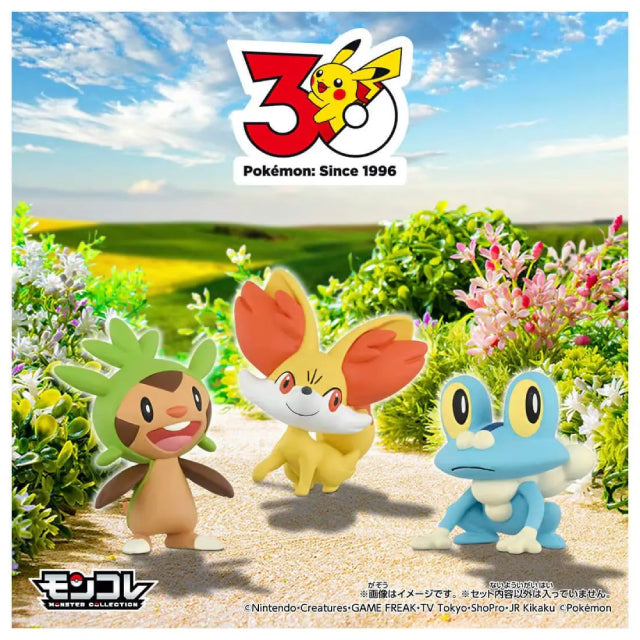 Takara Tomy Pokemon 30th Anniversary Moncolle Journey Kalos Region Figure Set